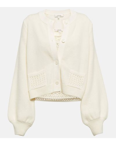Dorothee Schumacher Wool And Cashmere Cardigan And Camisole Set - Natural