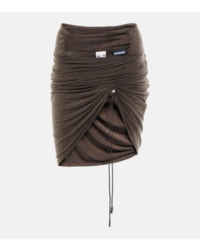 Jacquemus La Jupe Espelho Court Miniskirt - Brown