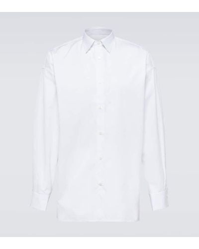 Prada Oversize-Hemd aus Baumwolle - Weiß