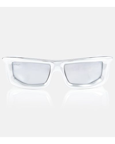 Off-White c/o Virgil Abloh Volcanite Rectangular Sunglasses - Metallic