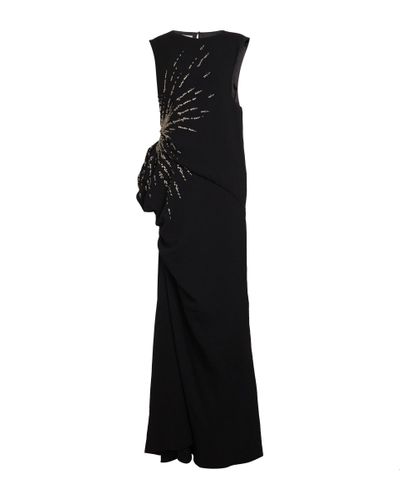 Dries Van Noten Sequined Gown - Black