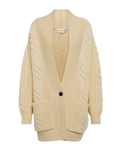 Victoria Beckham Exclusive To Mytheresa – Cable-knit Wool Cardigan - White