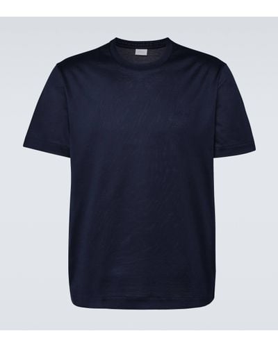 Brioni T-shirt en coton - Bleu