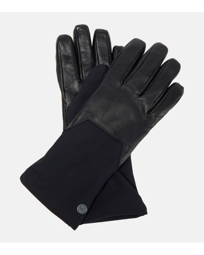 Canada Goose Leather-trimmed Gloves - Black