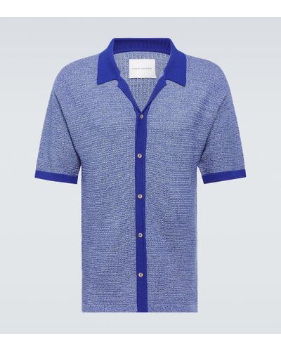 King & Tuckfield Camicia in lana - Blu