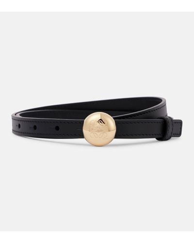 Loewe Pebble Leather Belt - Black
