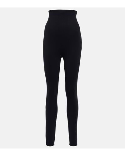 Prada Logo High-rise leggings - Blue