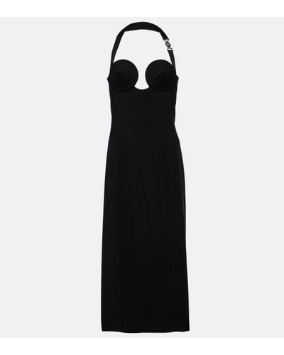 Versace Medusa '95 Halterneck Midi Dress - Black