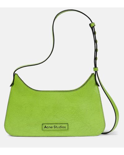 Acne Studios Bolso al hombro Platt Mini de piel - Verde