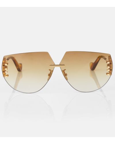 Loewe Anagram Oversized Sunglasses - Natural