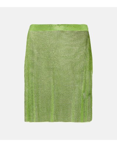 GIUSEPPE DI MORABITO Crystal-embellished Miniskirt - Green