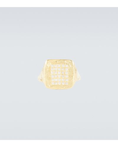 Elhanati Anello Tokyo in oro 18kt con diamanti - Bianco
