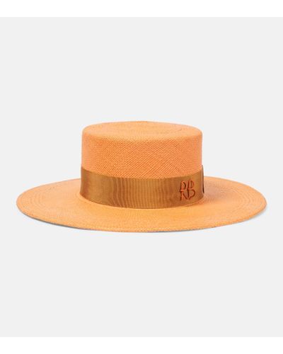 Ruslan Baginskiy Straw Hat - Orange