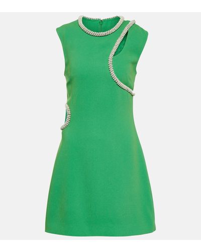 Jonathan Simkhai Kat Embellished Minidress - Green