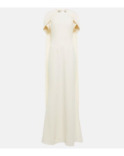 Safiyaa Crepe Gown - White