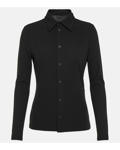 Balenciaga Jersey Shirt - Black