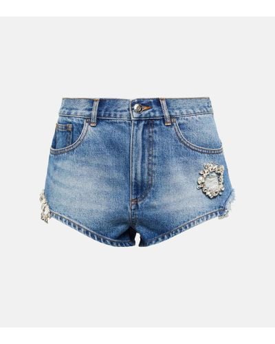 Area Shorts di jeans - Blu