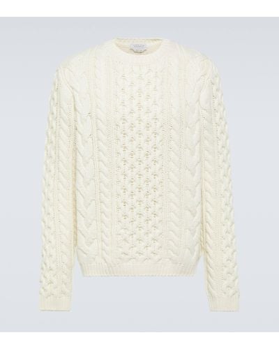 Gabriela Hearst Geoffrey Cable-knit Cashmere Jumper - White