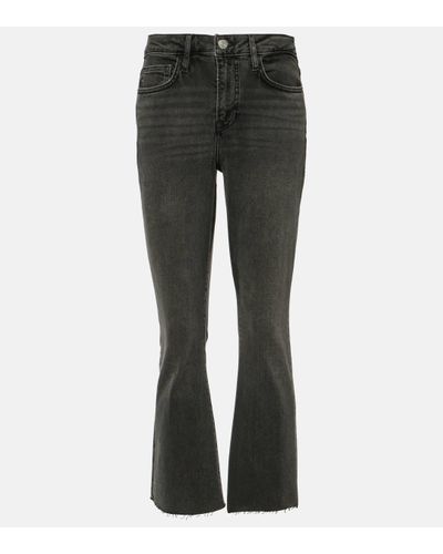FRAME Le Crop Flare Bootcut Jeans - Grey