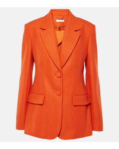 Chloé Blazer en laine et cachemire - Orange