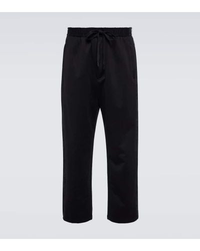 Dolce & Gabbana Cotton-blend Track Pants - Black