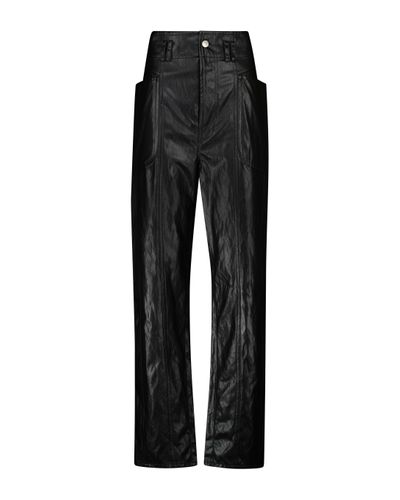 Isabel Marant Tessini Faux Leather Trousers - Black