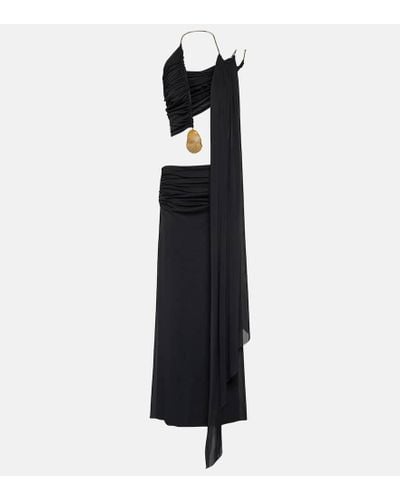 Christopher Esber Embellished Jersey Maxi Dress - Black