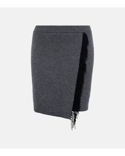 Lisa Yang Mette Cashmere Wrap Skirt - Gray