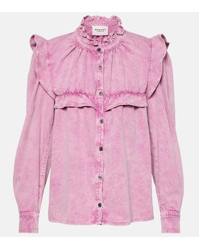 Isabel Marant Hemd Idety aus Denim - Pink