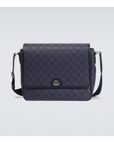 Gucci Ophidia GG Medium Shoulder Bag - Blue