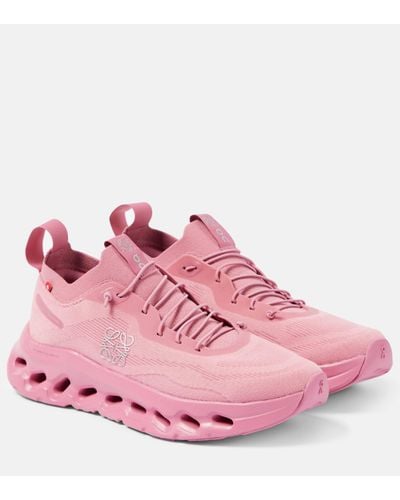 Loewe + On Cloudtilt Stretch Recycled-knit Trainers - Pink