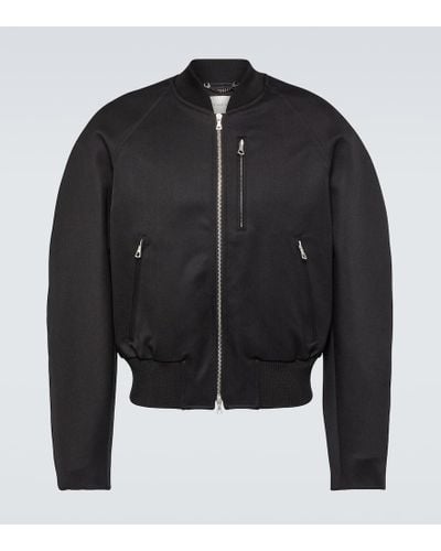 Dries Van Noten Zipped Bomber Jacket - Black