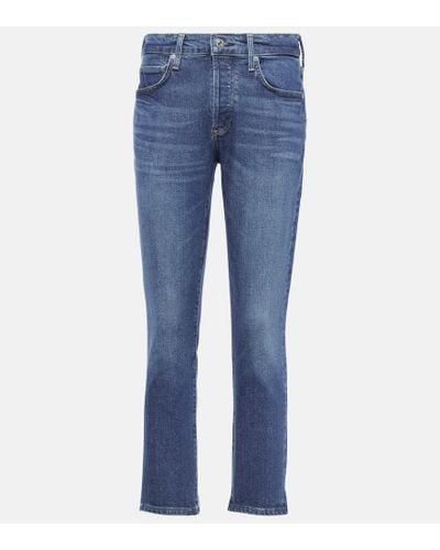 Citizens of Humanity Low-Rise Slim Jeans Emerson - Blau