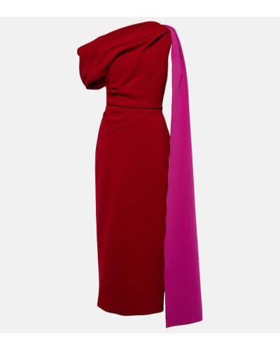 ROKSANDA Maite Asymmetric Caped Gown - Red