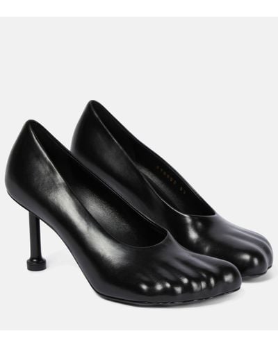 Balenciaga Anatomic Leather Court Shoes - Black