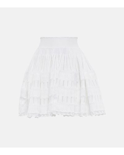Alaïa Alaia Crinoline Pleated Miniskirt - White