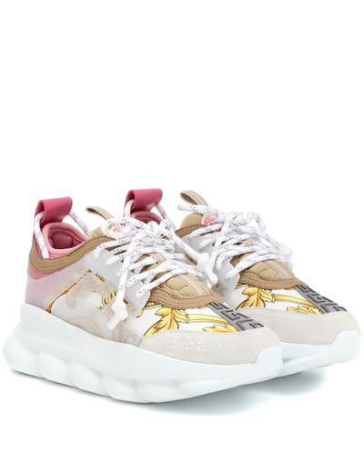 Versace Women's Shoes Sneakers Sneakers Chain Reaction - Pink