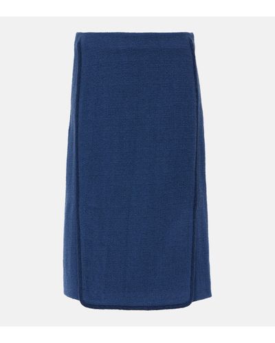 Etro Wool-blend Pencil Skirt - Blue