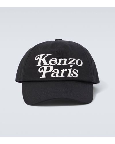 KENZO Logo Embroidered Baseball Cap - Black