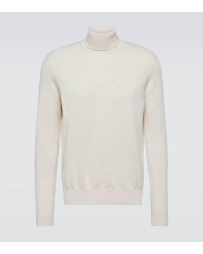 Loro Piana Cashmere Turtleneck Sweater - White