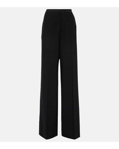 Balenciaga Mid-Rise-Hose aus Wolle - Schwarz