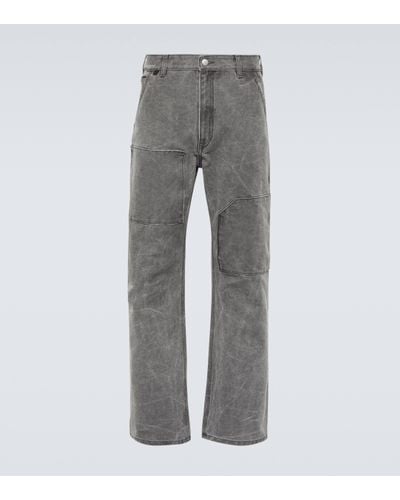 Acne Studios Cotton Canvas Trousers - Grey