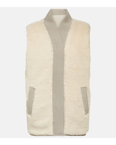 Varley Gilet Covey en shearling synthetique - Neutre