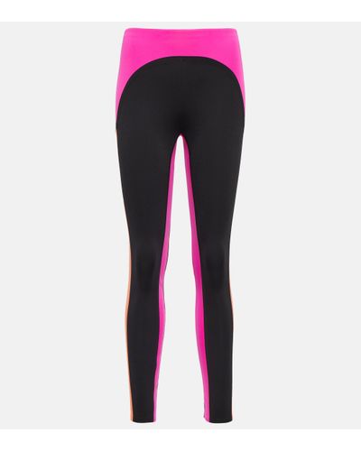 Off-White c/o Virgil Abloh Stretch-design Mid-rise leggings - Pink