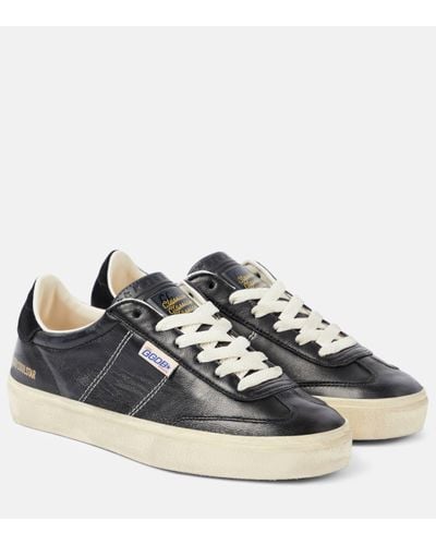 Golden Goose Soul-star Leather Trainers - Black