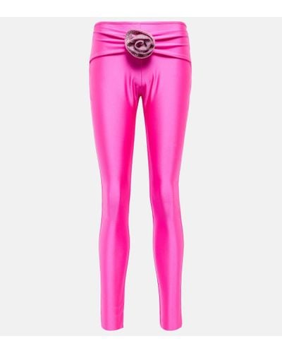 GIUSEPPE DI MORABITO Verzierte Leggings aus Jersey - Pink