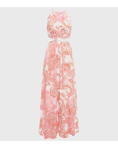Melissa Odabash Arabella Printed Maxi Dress - Pink