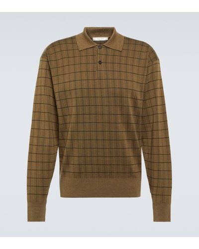 The Row Eutimio Wool-blend Polo Jumper - Green