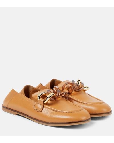 See By Chloé Loafers aus Leder - Braun