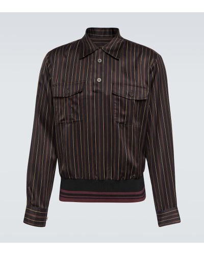 Dries Van Noten Striped Shirt - Black